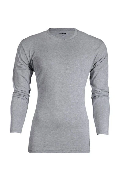 Yıldız 85 - 86 Erkek Likralı Uzun kol Bady Renkli  XL Siyah - Resim 4