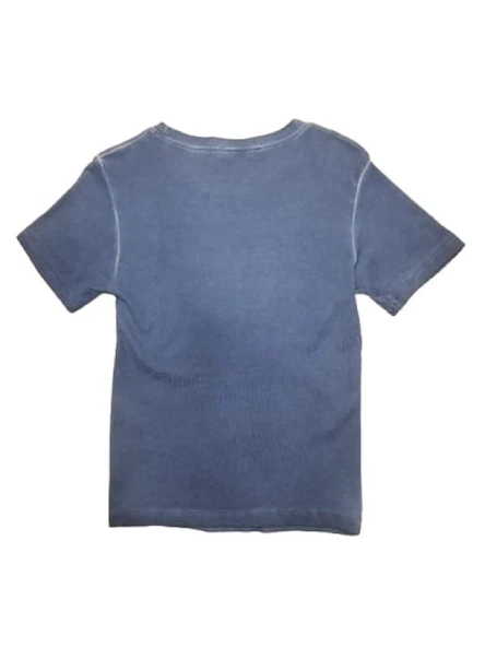 Myzen Kadın Newport Baskılı Yıkamalı Crop T-shirt M-03436 - 2