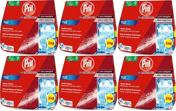 Pril Bulaşık Makinesi Tuzu 12KG (6PK*2KG)