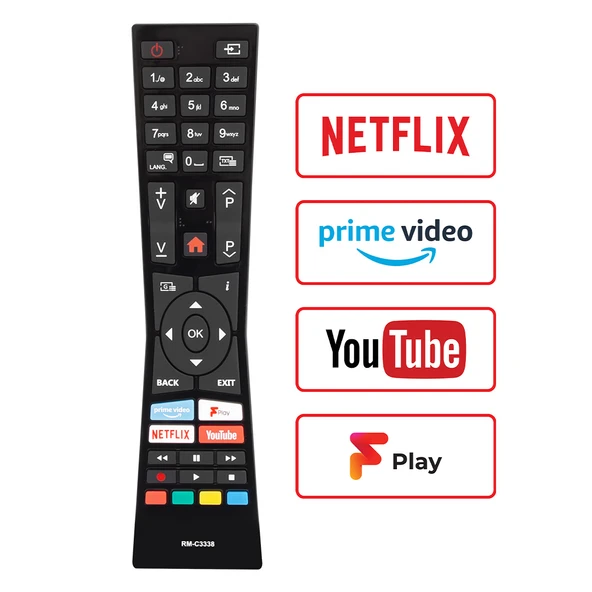 WEKO KL VESTEL RM-C3338 H0360A NETFLIX-YOUTUBE-PRIME VIDEO TUŞLU LCD LED TV KUMANDA