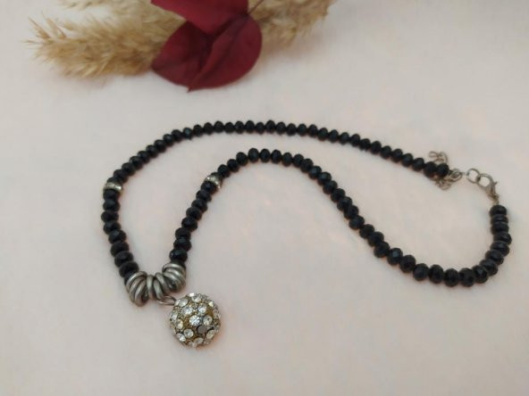 Hdmarketim Swarovski Taşlı Sıralı Kristal Kolye - 2