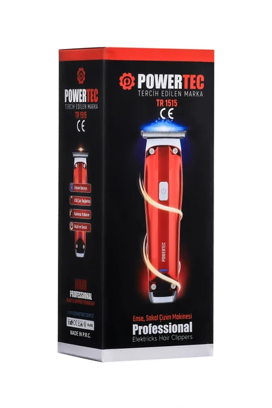 Powertec TR-1515 Lazer-Epilasyon Öncesi Tüm Vücut Tıraş Makinesi Sakal-Ense-Vücut - Resim 3