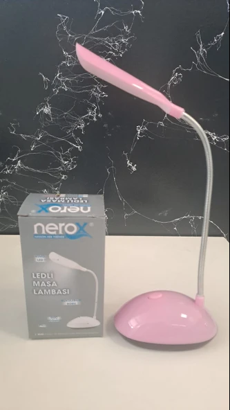 NEROX PİLLİ MİNİ LEDLİ MASA LAMBASI NRX-0876 PEMBE - 2