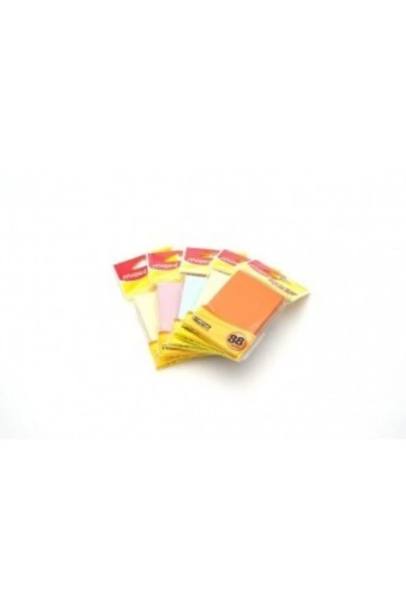 Maped Yapışkanlı Not Kağıdı 100 Lü 51x76 Karışık Renk 15 Li (1 Paket 15 Adet)