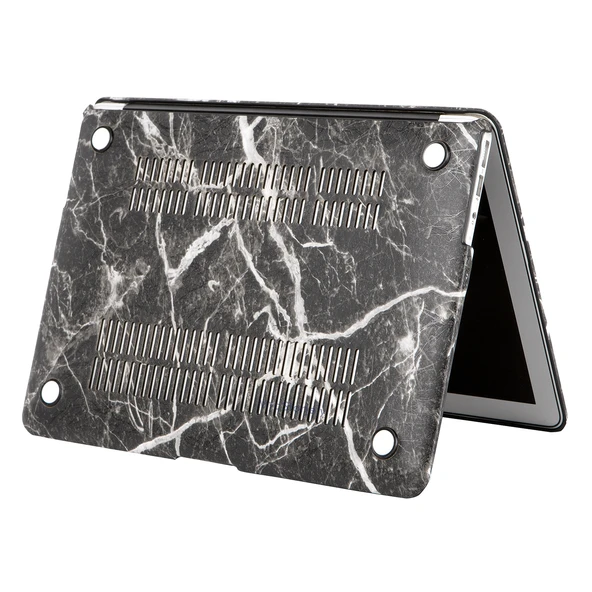 Macbook Air M1 Kılıf 13 inç F.Marble (TouchID'li M1 Air) A2337 A2179 A1932 ile Uyumlu - Resim 5