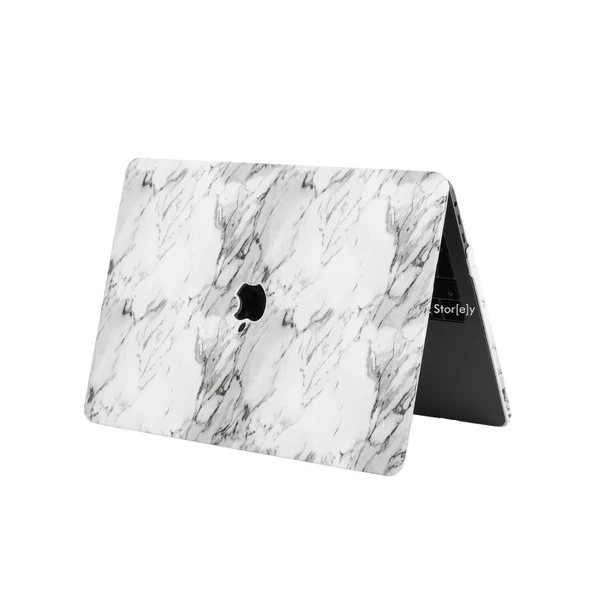 Macbook Air M1 Kılıf 13 inç F.Marble (TouchID'li M1 Air) A2337 A2179 A1932 ile Uyumlu - 4