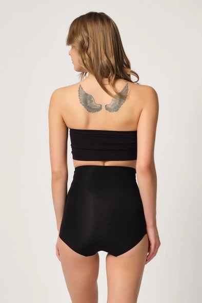 Emay 2842 Bayan Yüksek Bel Lazer Kesim Slip Korse - 4