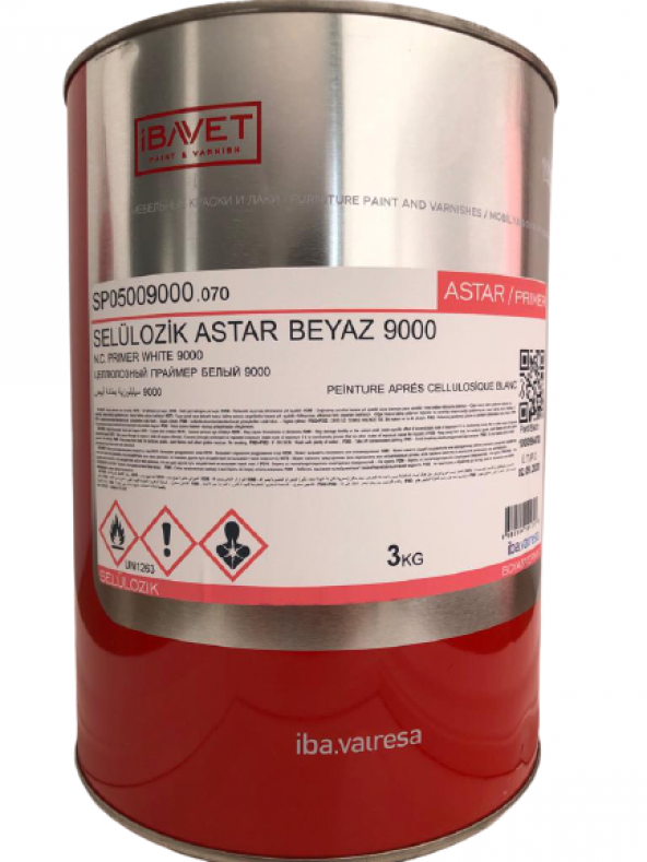 İBAVET SELÜLOZİK ASTAR BEYAZ 0,85 KG - 3 KG - 13 KG - 18 KG - 1
