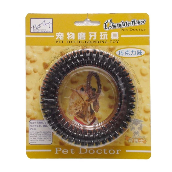 Plastik Köpek Diş Kaşıma Oyuncağı Kokulu Halka 11 cm ürün görseli