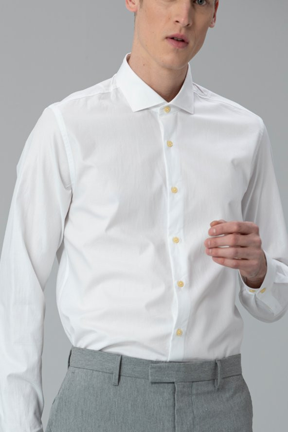 Lufian Wander Smart Gömlek Slim Fit Beyaz - 2