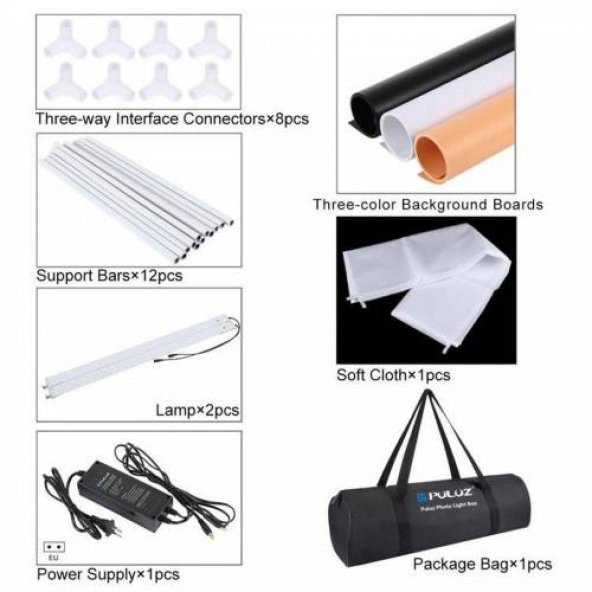Puluz Profesyonel Ürün Çekim Çadırı 80 x 80 Taşınabilir - 3