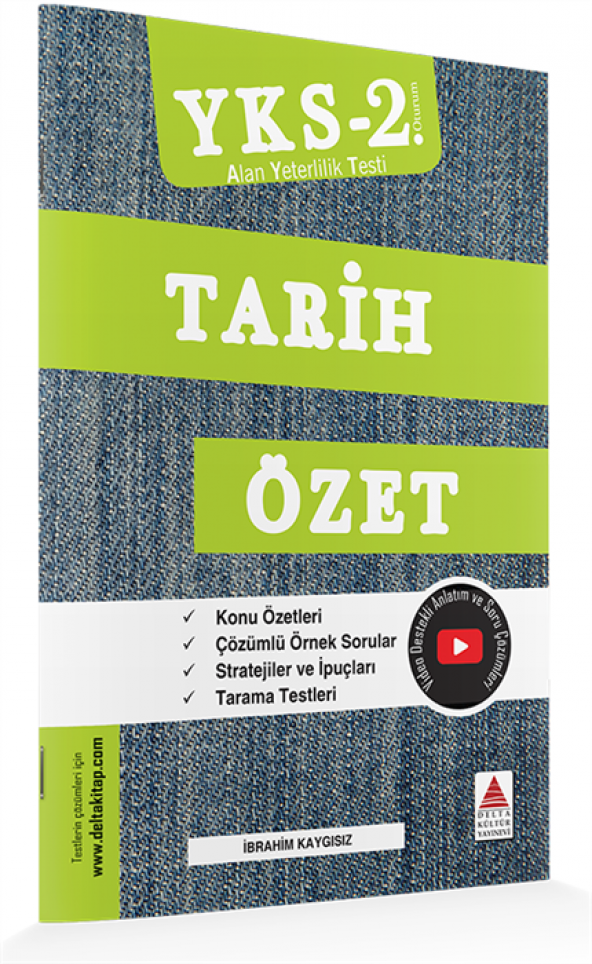 DELTA KÜLTÜR YAYINLARI AYT TARİH ÖZET KİTABI - 1
