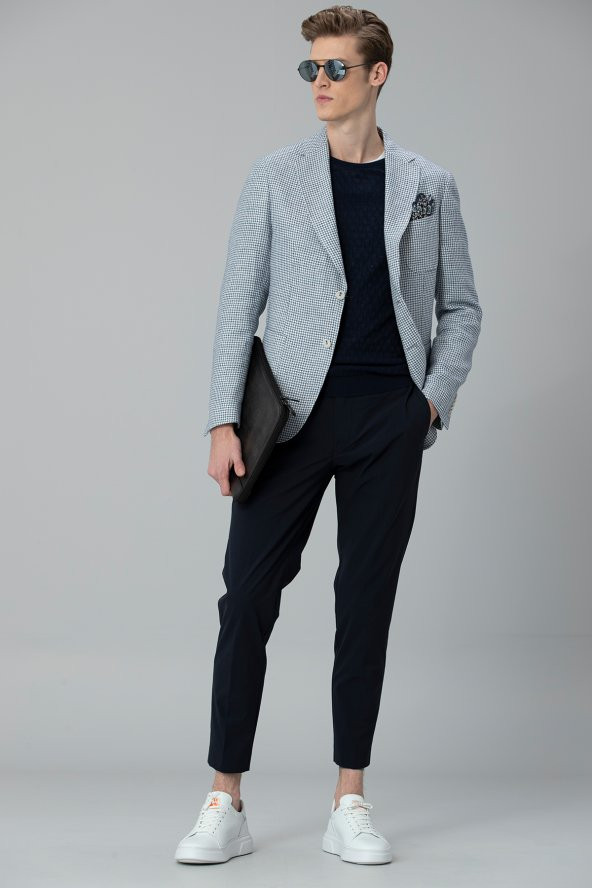 Lufian Manıwa Smart Chino Pantolon Slim Fit Lacivert