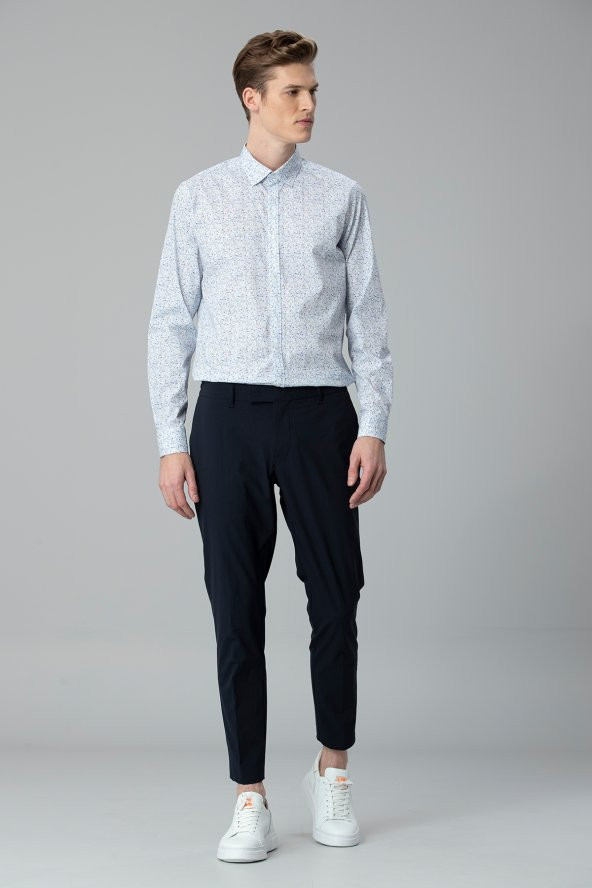 Lufian Manıwa Smart Chino Pantolon Slim Fit Lacivert - 3
