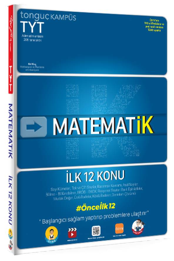 TONGUÇ AKADEMİ TYT MATEMATİK İLK 12 KONU