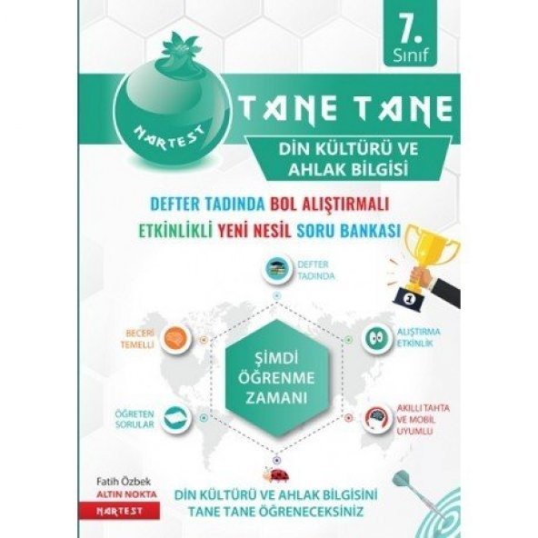 NARTEST YAYINLARI 7.SINIF TANE TANE DİN KÜLTÜRÜ DEFTER TADINDA SORU BANKASI