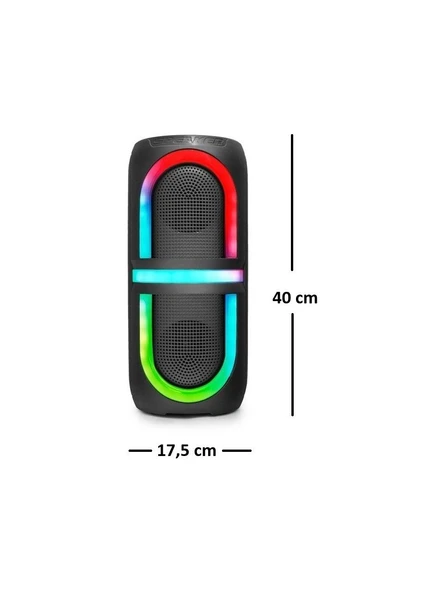 Kımıso QS3636 Bluetooth Hoparlör Rgb LED Fm Radyo 2X5W 2x4 - 3