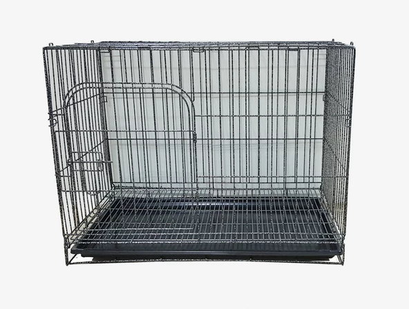 Katlanabilir Tek Kapılı Köpek Kafesi 77.5x52x59 cm D-4 - 4