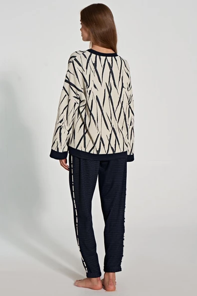 Feyza Kadın Uzun Kol Pijama Takım 5112 - Resim 6