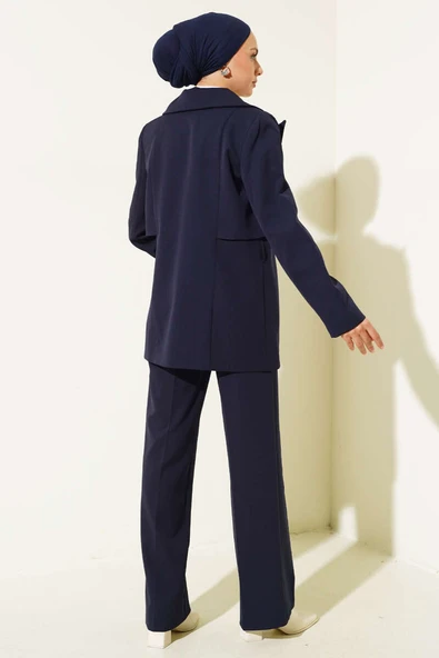 Rüzgarlıklı Ceketli İkili Takım Lacivert - Resim 3