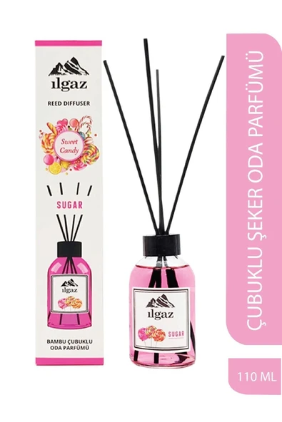 Sweet Candy Bambu Çubuklu Oda Kokusu 110 Ml Red Diffuser Sugar Ortam Kokusu