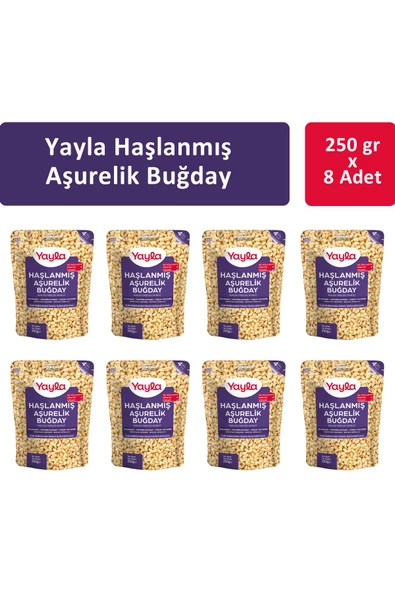 Yayla Haşlanmış Aşurelik Buğday 250 gr x 8 Adet