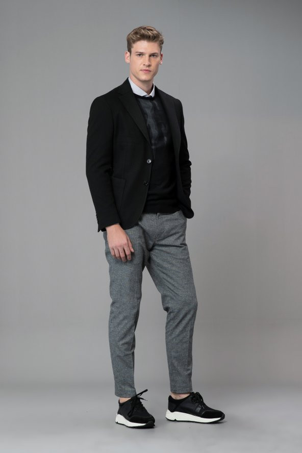 Lufian Nox Spor Blazer Ceket Slim Fit Siyah - 2