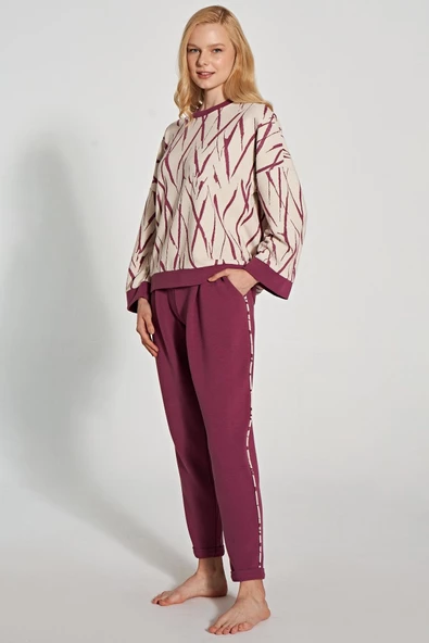 Feyza Kadın Uzun Kol Pijama Takım 5112 - Resim 2