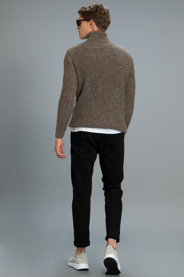 Lufian Ragnar Smart Jean Pantolon Slim Fit Siyah - 3