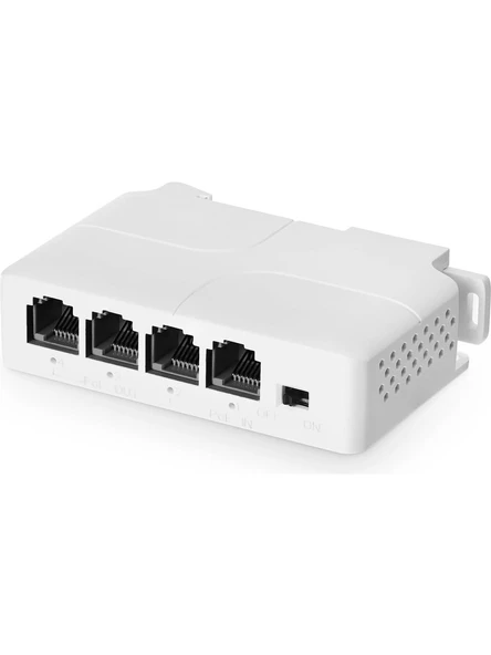 PoE Extender 1 Giriş 3 Çıkış Switch