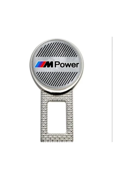 Bmw M Power Logolu İkaz Ses Susturucu Metal Toka 2 Adet - Resim 2