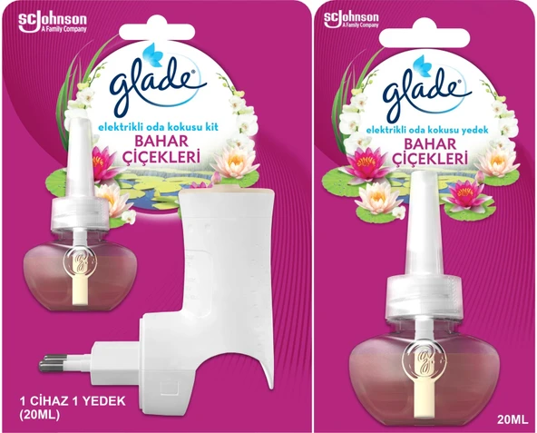 Glade Elektrikli Oda Kokusu Kit Bahar Çiçekleri + Yedek Bahar Çiçekleri