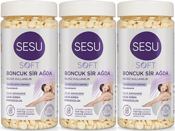 Sesu Boncuk Sir Ağda 250GR Soft (3 Lü Set)