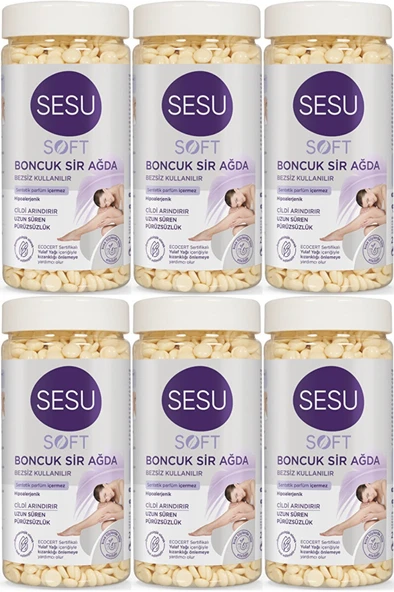 Sesu Boncuk Sir Ağda 250GR Soft (6 Lı Set)