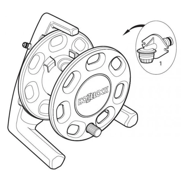 Hozelock 2410H Hortum Toplama Makarası 30 mt - 4