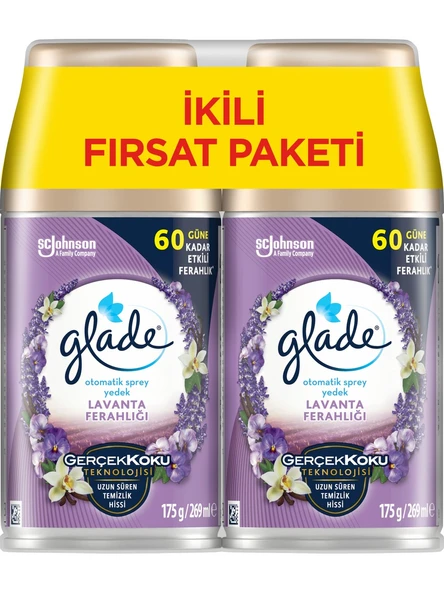 Glade Oda Kokusu Otomatik Sprey Yedek 269ML (2 Li Set) Lavanta