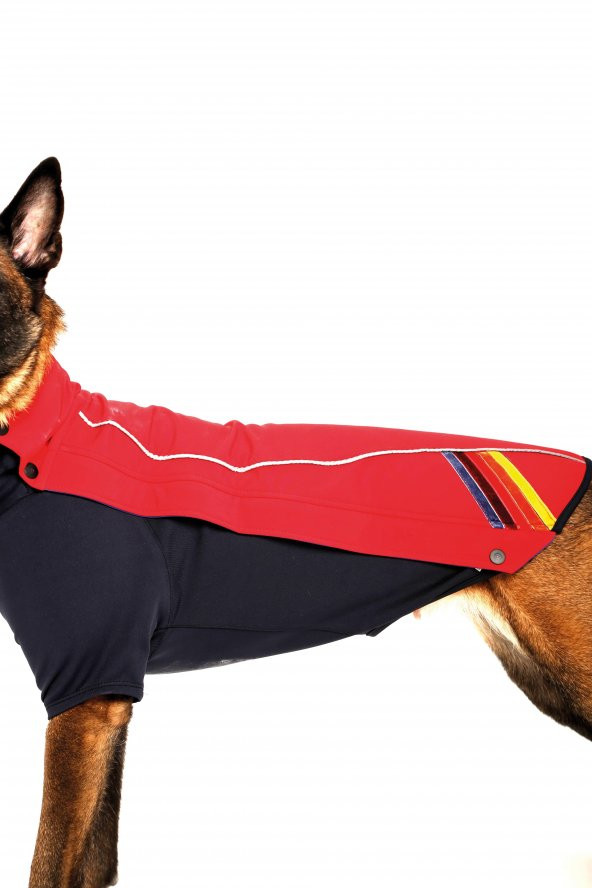 Doxy Büyük Irk Slim Fit Fermuarlı Köpek Montu  mavi 40 Cm - 4