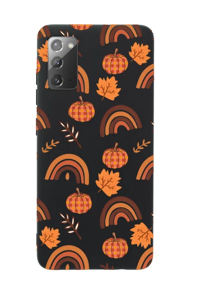 Samsung Note 20 Uyumlu Sonbahar Desenli Premium Silikonlu Telefon Kılıfı - Resim 5