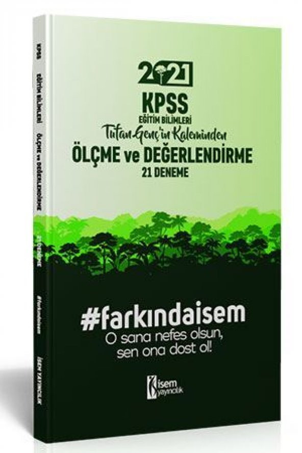 İsem Yayıncılık 2021 Farkındaİsem KPSS Eğitim Bilimleri Ölçme ve Değerlendirme 21 Deneme