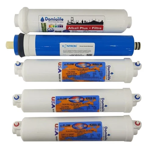 Omnipure 5 Lİ Filtre Membran Ve Alkali Plus Filtre Seti