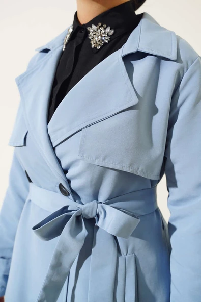 Kuşaklı Araboy Trenç Mavi - Resim 4