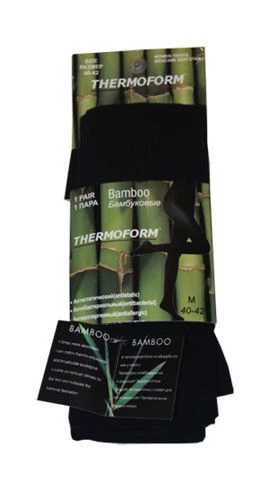 Thermoform Kadın Bambu Külotlu Çorap Siyah - 3