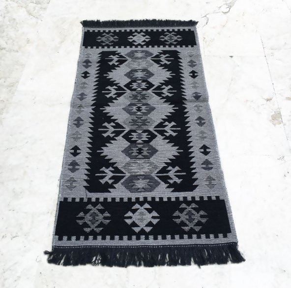 Shark Anatolia El Kilim Kurtağzı Siyah - 3