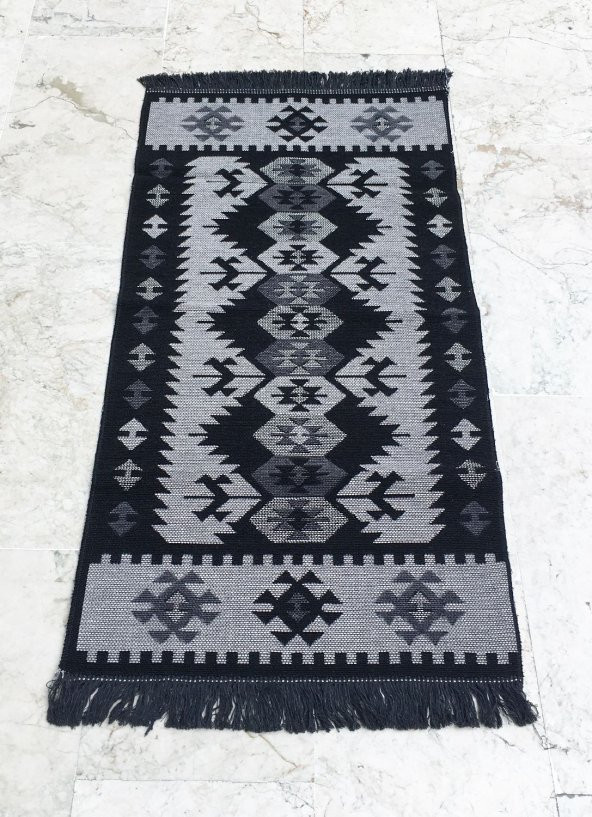 Shark Anatolia El Kilim Kurtağzı Siyah - 4
