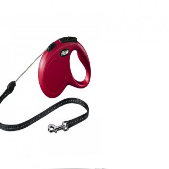 Flexi Classic İpli Small 5 Mt Kırmızı Otomatik Köpek Gezdirme Tasması