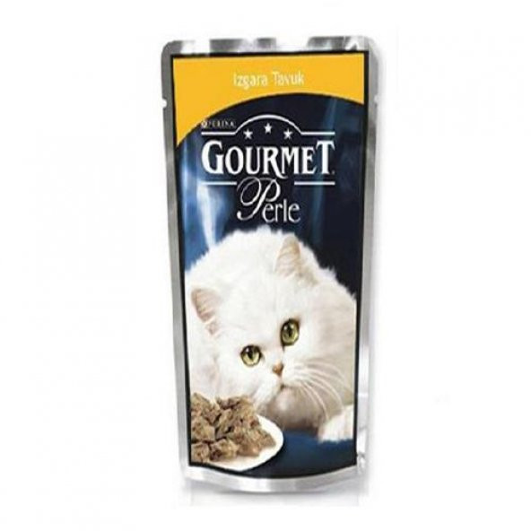 Gourmet Perle Izgara Tavuk Kedi Konserve Mama 85 Gr x 12 Adet