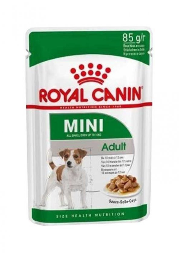 Royal Canin Mini Adult Yetişkin Yaş Köpek Maması 85 Gr X 12