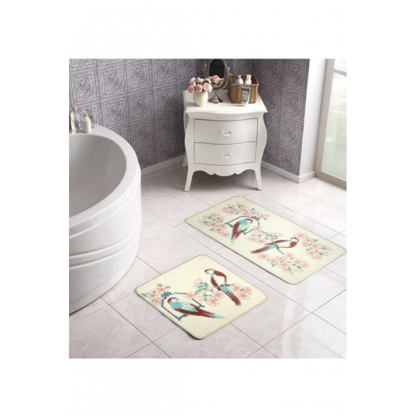 Taç Lily Banyo Paspası - Renkli - 1