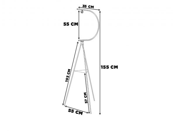 Dekoratif Metal Çiçeklik Saksı Askısı Dekoratif Saksılık Beyaz - 3