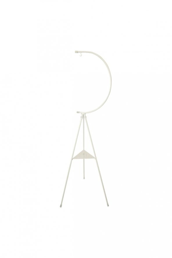 Dekoratif Metal Çiçeklik Saksı Askısı Dekoratif Saksılık Beyaz - 7